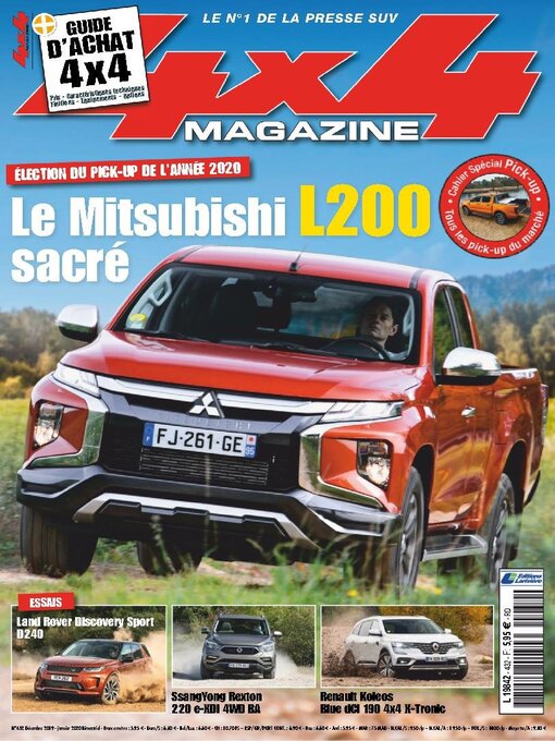 Title details for 4x4 magazine by Editions Lariviere SAS - Wait list
